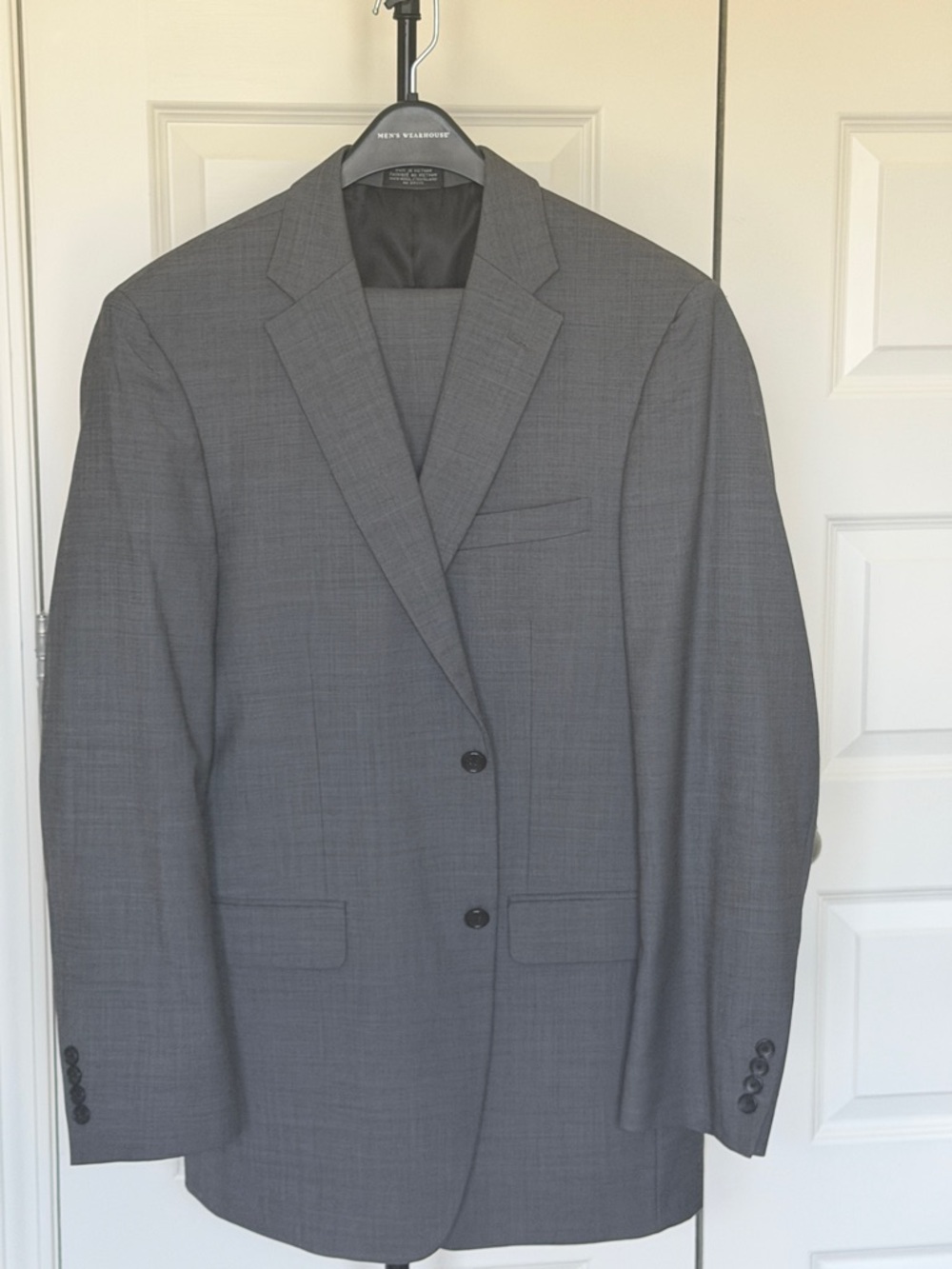 Tommy Hilfiger Gray Men's Two-Button Suit
